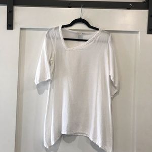 White Cotton Tunic Top